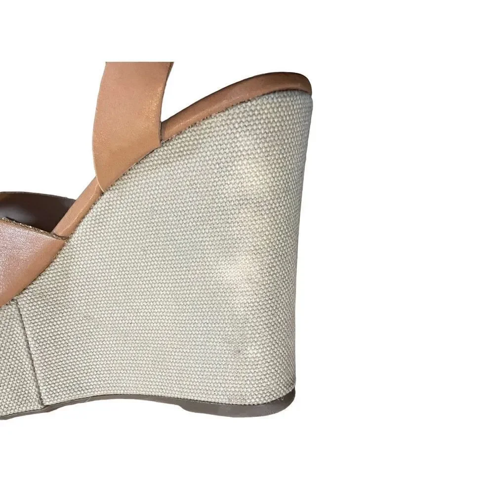 Steve Madden Orlena Tan Wedges size 11‎